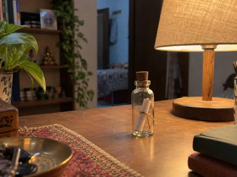 A message in a bottle