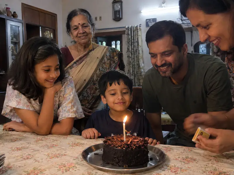 A cooker cake for midnight