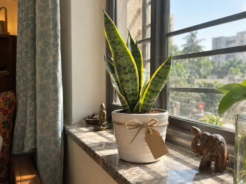 A succulent in a kulhad