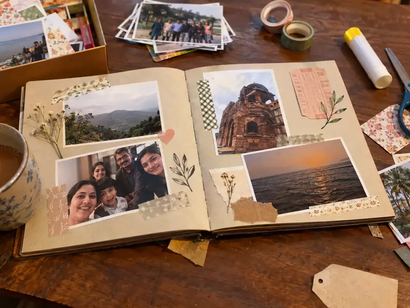 A scrapbook of his year