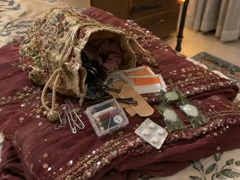 A wedding-week survival potli